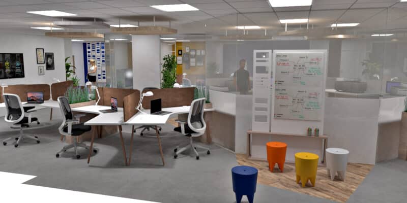 Conception 3D rénovation bureaux