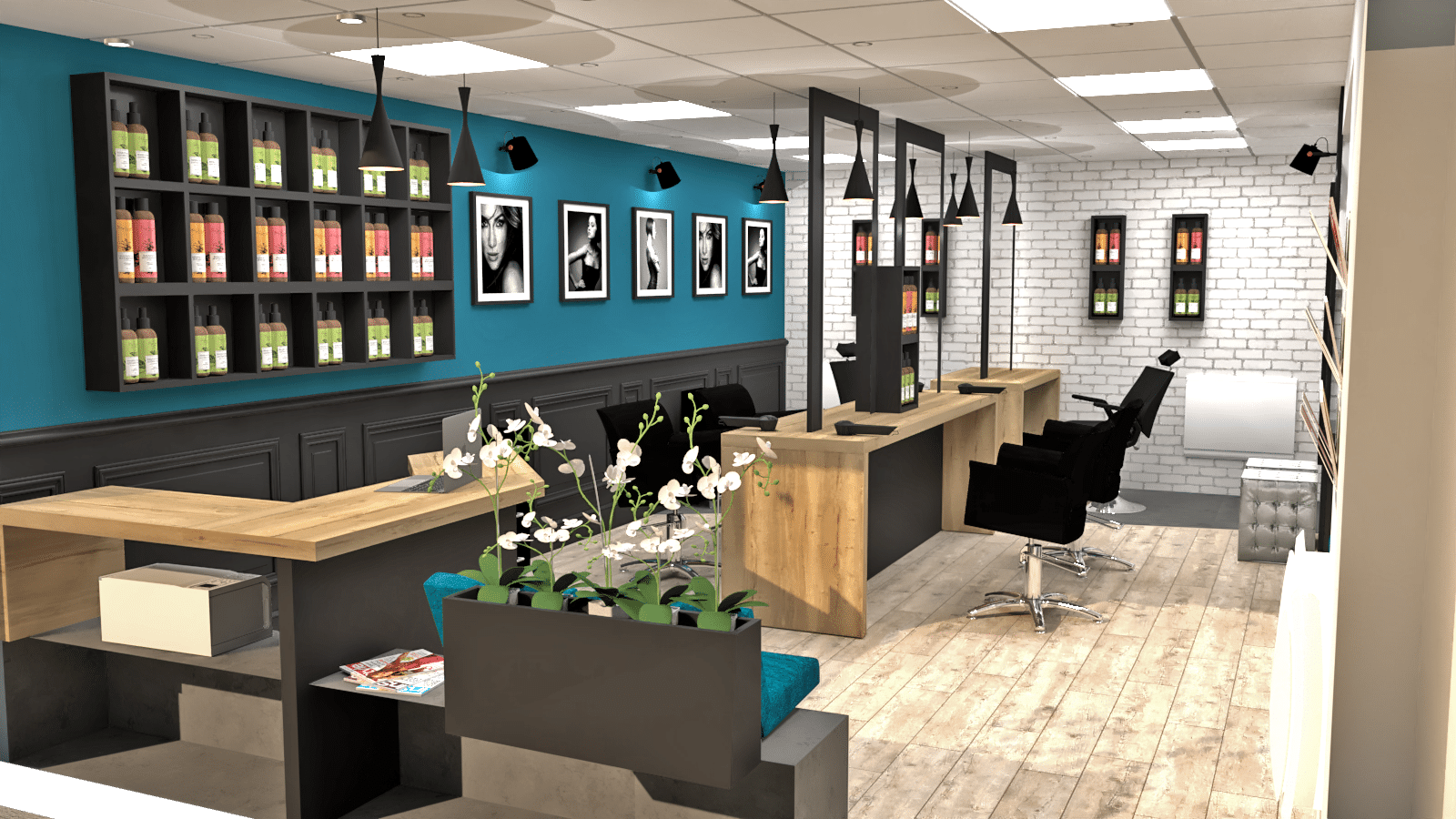 Rénovation salon coiffure
