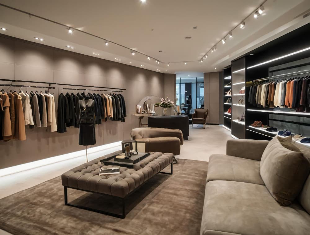 aménagement boutique de luxe