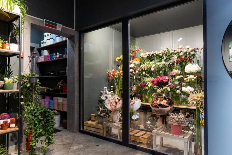 Agencement de magasin de fleurs, aménagement