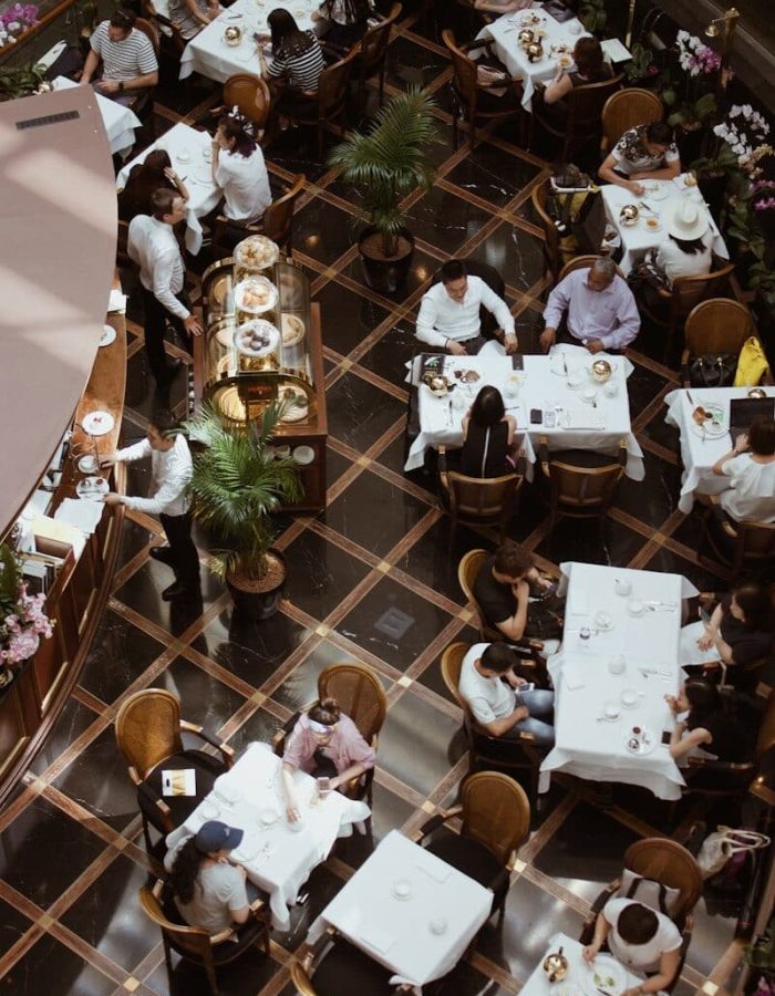 people in restaurant